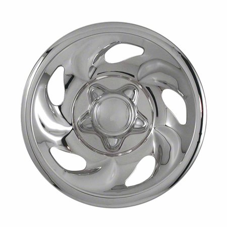 COAST2COAST 16", 5 Directional Spoke, Chrome Plated, Plastic, Set Of 4, Compatible With Steel Wheels IWCIMP01X